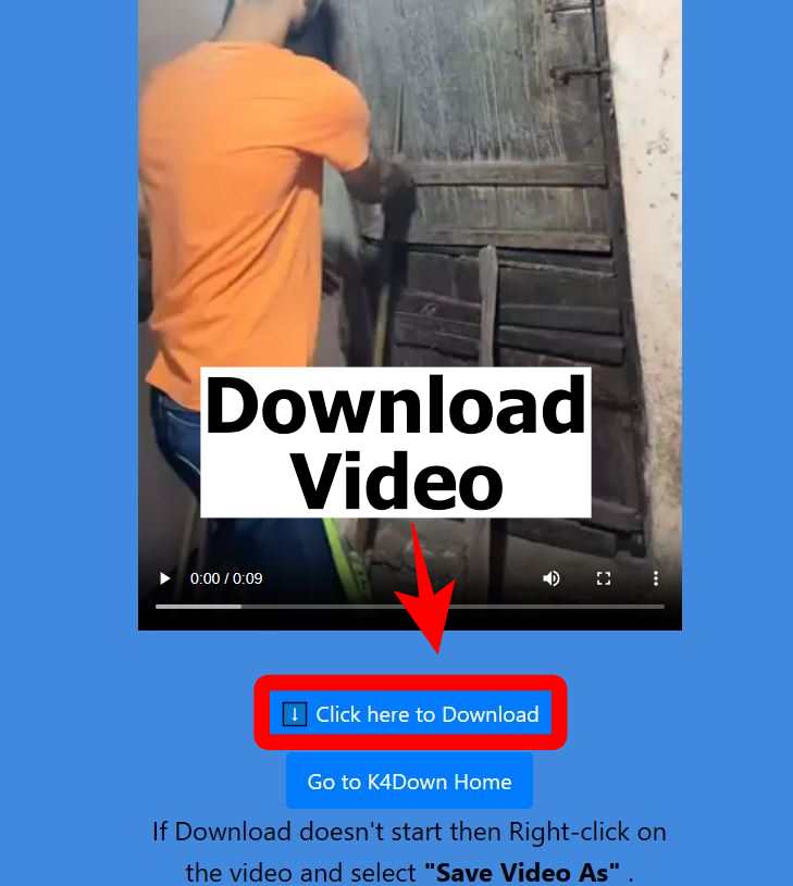 Now Click On Download video button